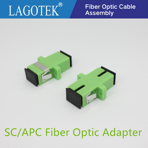 50/100/200/500 pièces SC APC Simplex adaptateur Fiber optique monomode SC coupleur fiber optique SC APC fibre bride SC connecteur ► Photo 1/6