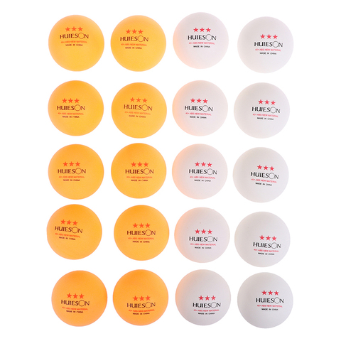 Balles de Tennis de Table en plastique ABS, 40 + mm de diamètre, 2.8g, 3 étoiles, pour entraînement de Tennis de Table, 10 pièces ► Photo 1/6