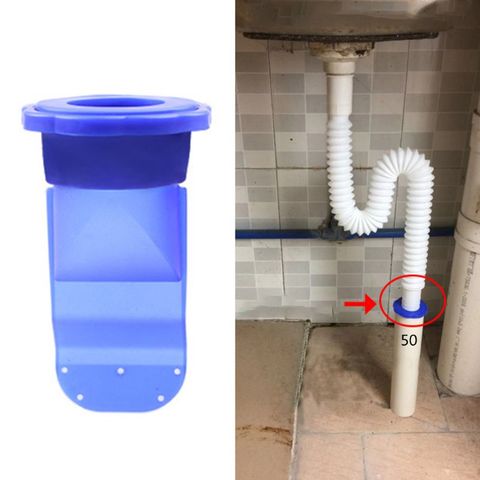 Joint d'étanchéité anti-odeur en Silicone pour égouts, 1 lot de tubes 40/50, anti-fuite, noyau en Silicone, drainage, cuisine, salle de bains ► Photo 1/6