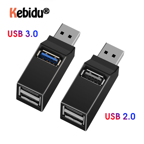 Mini Hub USB haute vitesse 3 Ports 3.0/2.0, séparateur USB, Mini Hub pour PC portable, lecteur de cartes de disque U et téléphone portable ► Photo 1/6