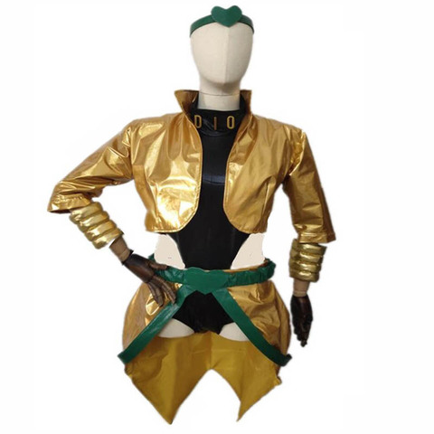 Costume de Cosplay du film d'aventure Bizarre de JoJo, personnalisé, or jaune, Version féminine ► Photo 1/5