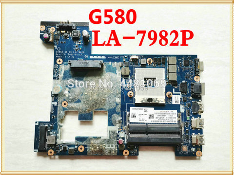 QIWG5_G6_G9 LA-7982P carte mère d'ordinateur portable pour lenovo G580 carte mère P580 ordinateur portable carte mère HM76 DDR3 testé 100% travail ► Photo 1/4