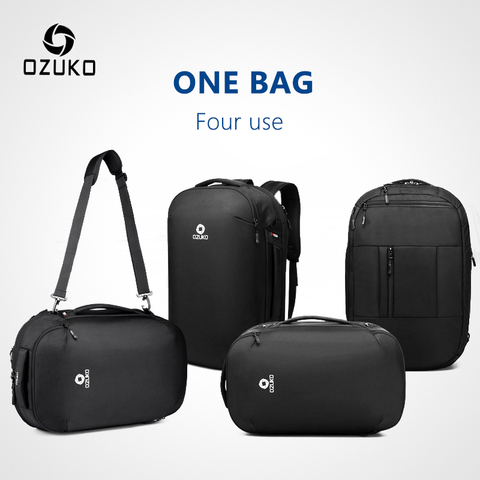 OZUKO – sac à dos multifonction étanche pour homme, cartable pour ordinateur portable 15.6 pouces, pour adolescent, de voyage Mochila, nouvelle collection 2022 ► Photo 1/6