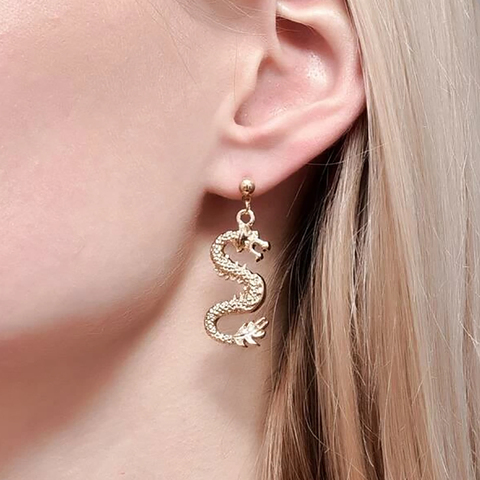 YWZIXLN mode bohème boucles d'oreilles Dragon pendentif goutte boucle d'oreille mascotte ornements meilleur cadeau pour les femmes fille en gros E0124 ► Photo 1/6