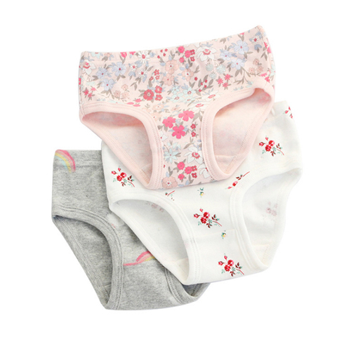 SheeCute-sous-vêtements pour filles, 3 pièces/lot, 100% coton doux, culottes pour bébés, culottes pour enfants ► Photo 1/6