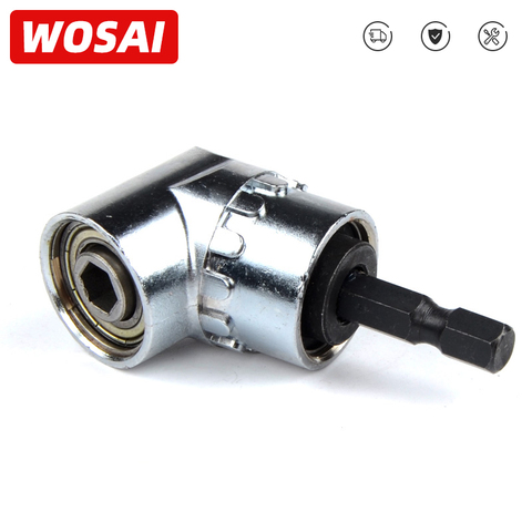 WOSAI réglable 105 degrés à Angle droit tournevis tournevis ensemble d'outils à main 1/4 tige hexagonale pour perceuse électrique tournevis Bits outils ► Photo 1/6