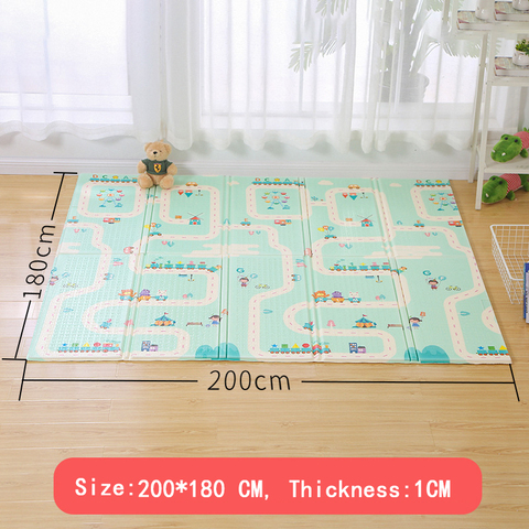 XPE – Tapis de jeu à double surface pour bébé, développement, enfants, activités préscolaires, gymnastique ► Photo 1/6