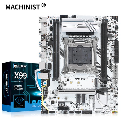 MACHINIST – carte mère X99, composant pc, compatible avec processeurs Intel Xeon E5 V3 et V4, 4 emplacements pour mémoire vive DDR4, SATA/NVME, M.2, socket LGA 2011, X99-K9 ► Photo 1/6