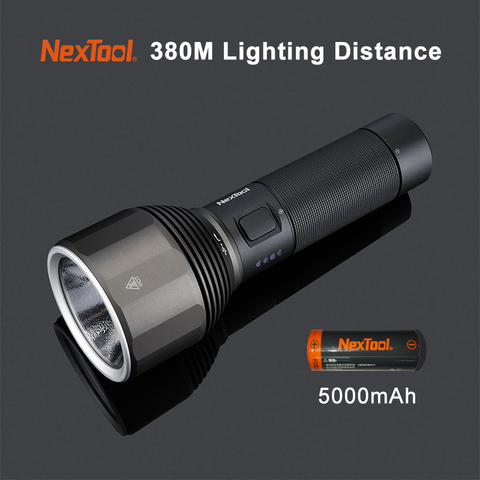 NexTool – lampe de poche originale Rechargeable 2000lm, 380m, 5 Modes, étanche IPX7, LED, Type C, recherche, pour Camping ► Photo 1/6