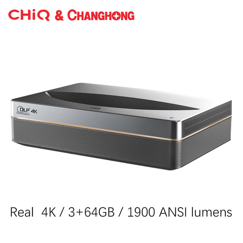 Changhong CHIQ B5U projecteur Laser réel 4K projecteur Android Wifi Home cinéma 3 + 64GB 3840*2160p courte mise au point projecteur TV vidéo ► Photo 1/6