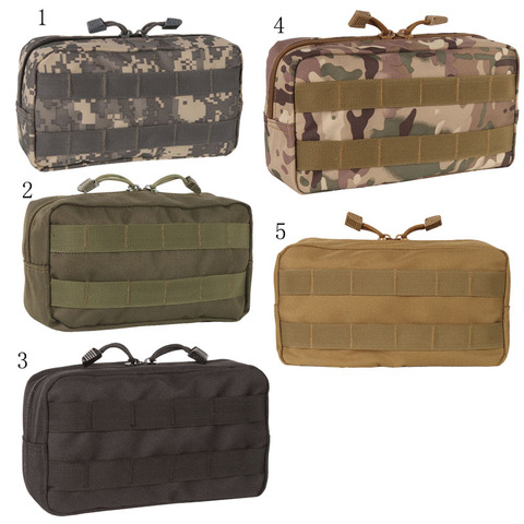 Sac tactique militaire Molle utilitaire EDC, sac de taille, pochette médicale de premiers secours, support de téléphone, étui de chasse ► Photo 1/6