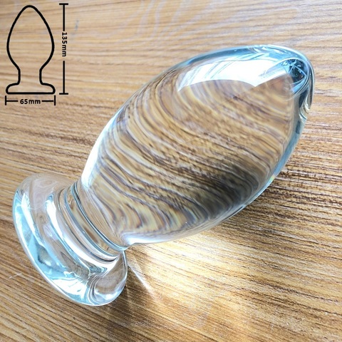 Grand godemichet Anal en verre de cristal pour homme, jouet érotique, dilatateur, masseur de Prostate ► Photo 1/6