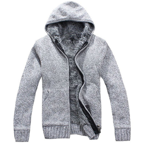 Scienwear – Cardigan à capuche ouverte et fermeture éclair pour homme, pull tricoté en laine Extra épaisse à manches longues, collection automne hiver 2022 ► Photo 1/6