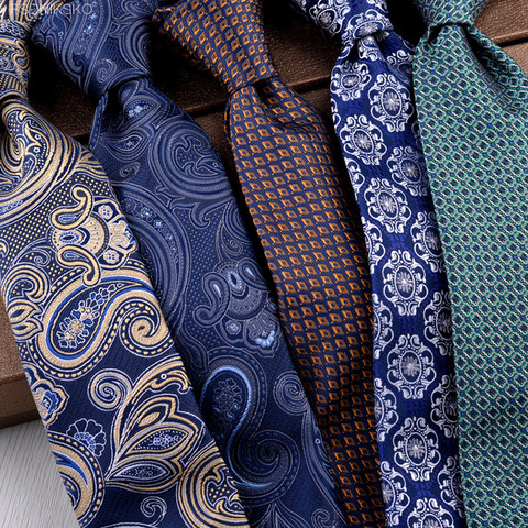 Cravates pour hommes, imprimé Floral géométrique, Paisley, multicolore, classique, pour mariage ► Photo 1/6