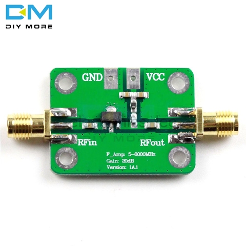 5-6000MHz à Gain fixe 20dB RF Ultra-large bande Module de carte d'amplificateur de puissance moyenne Module de convertisseur 5M-6GHz DC 5V 85mA ► Photo 1/1