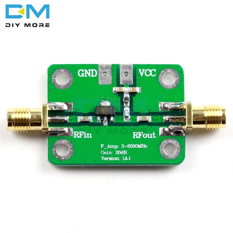 5-6000MHz à Gain fixe 20dB RF Ultra-large bande Module de carte d'amplificateur de puissance moyenne Module de convertisseur 5M-6GHz DC 5V 85mA ► Photo 1/1