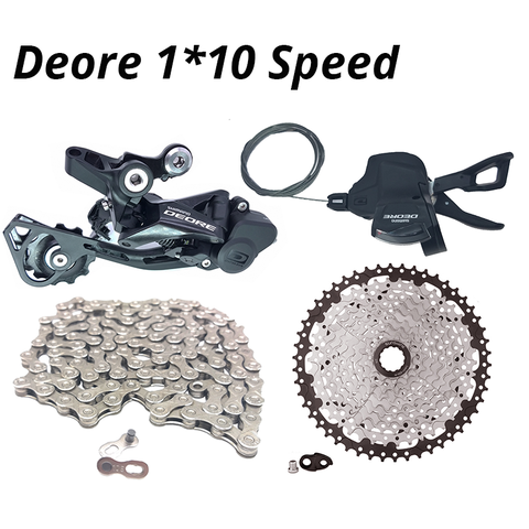 Shimano Deore-ensemble de vitesses et ensemble de vitesses pour chaîne, m6000 1X10S, derailleurs SL-M6000 10 vitesses, levier de vitesse 36T 40T 42T 46T 50T ► Photo 1/5