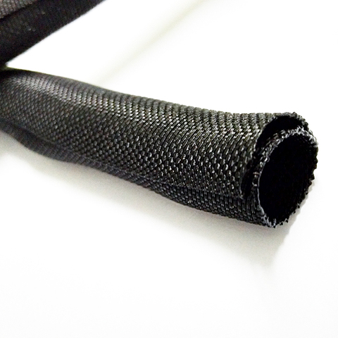 Manchon textile en nylon à ouverture automatique, ignifuge, tissé, gestion de réseau, paquet de tube de protection de fil de fibre optique 5mm ► Photo 1/4