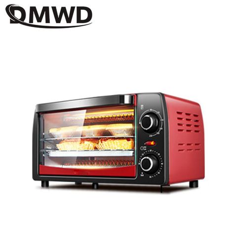 DMWD – Mini four électrique automatique de 12l, 220V, 1050W, appareil de cuisine domestique pour Pizza, Grill pour viande, pain ► Photo 1/3