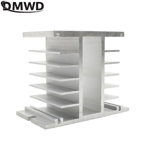 Radiateur pour ssr monophasé, à l'état solide, relais 50-100A, 50A, 60A, 75A, 80A, 100A, 125*50mm, dissipateur thermique en aluminium ► Photo 1/1