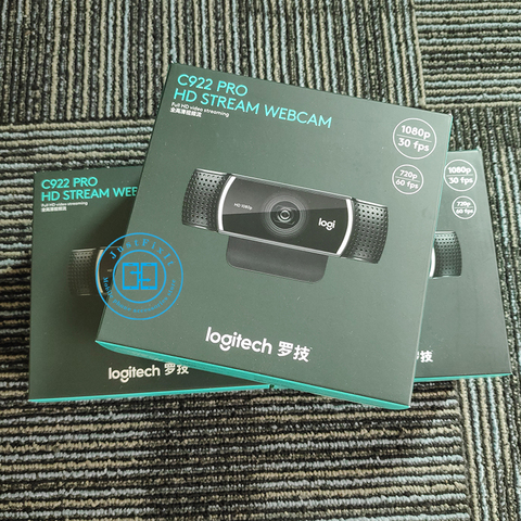 Logitech – Webcam C922 Pro, caméra Full HD 1080P, avec trépied, Autofocus, Microphone, Streaming vidéo ► Photo 1/6