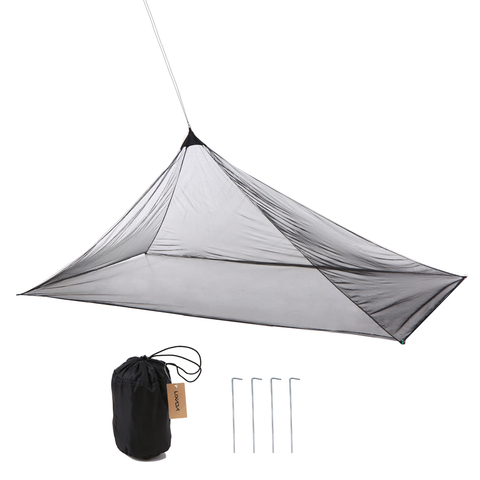 Lixada Camping tente ultraléger anti-moustiques maille filet extérieur insectes insectes abri pyramide maille filet Camping tente en plein air ► Photo 1/6