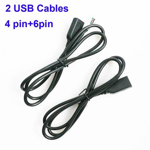 Câble adaptateur USB universel, pour autoradio, connecteurs 4 broches et 6 broches ► Photo 1/5