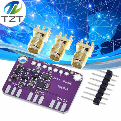 DC 3V-5V CJMCU-5351 Si5351A Si5351 I2C Générateur D'horloge Carte de Dérivation Module Générateur de Signaux Horloge 8KHz-160MHz Pour Arduino ► Photo 1/6