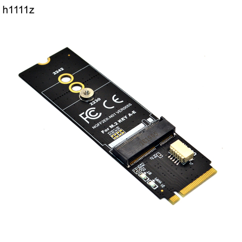 Carte de réseau sans fil M.2 KEY-M à KEY A-E/E, Module adaptateur Riser pour M.2 NGFF PCIE, prise en charge de la carte M2 taille 2230 2242 ► Photo 1/6