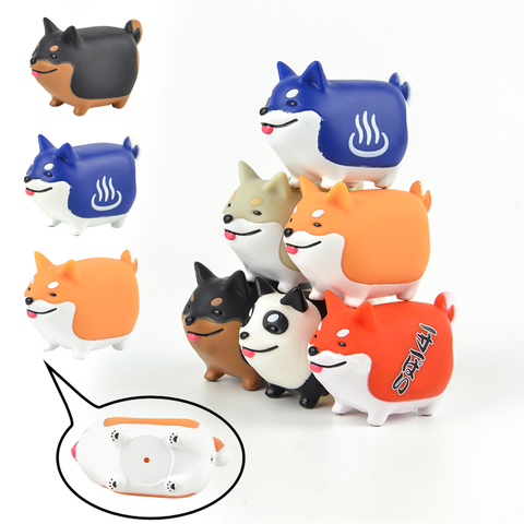 Japonais original capsule jouets 6 ensembles animaux masoct mignon kawaii sourire rire shiba Inu panda spa chien gashapon chiffres enfants jouet cadeau ► Photo 1/6