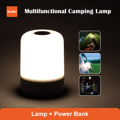 Nextool – lampe de Camping en plein air LED, veilleuse de nuit intégrée, batterie Rechargeable de 5000 heures d'autonomie, étanche IPX4, lampe d'urgence, 168 mAh ► Photo 1/6
