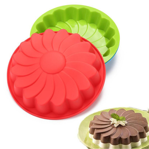 3D Silicone gâteau moules bricolage tournesol plat de cuisson ustensiles de cuisson Cookie moule Dessert pâtisserie gâteau décoration outil accessoires de cuisine ► Photo 1/6