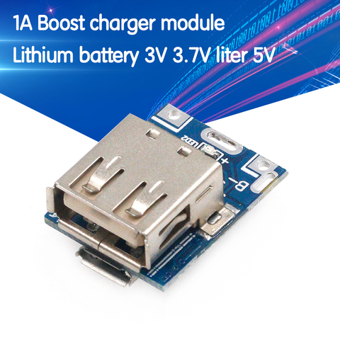 5V Boost booster Module d'alimentation Lithium LiPo batterie charge panneau de Protection LED affichage USB pour bricolage chargeur 134N3P programme ► Photo 1/6