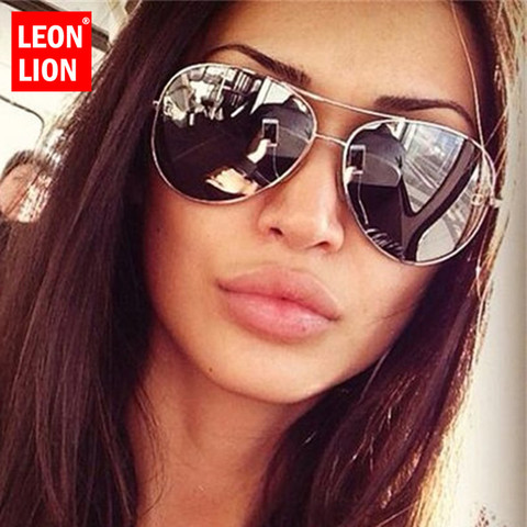 LeonLion-lunettes De soleil rétro surdimensionnées pour femmes et hommes ► Photo 1/6