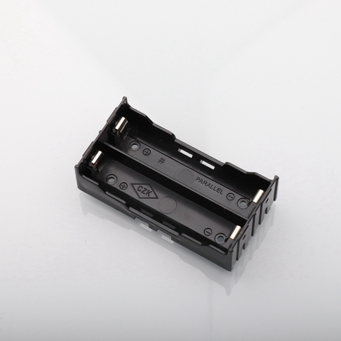 Boîte de rangement de batterie en plastique 18650, support de batterie en plastique pour 2*3.7V 18650 batterie au Lithium, étui de rangement avec broche ► Photo 1/6