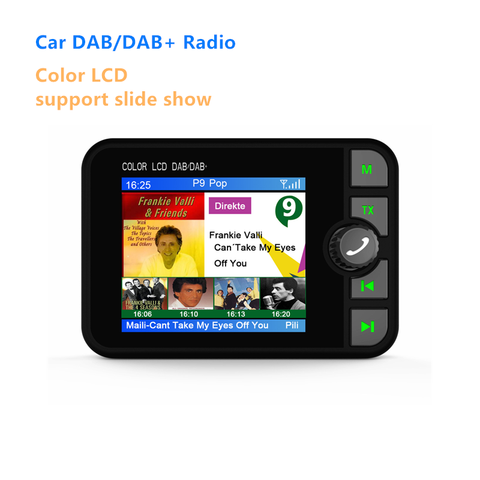 Écran d'affichage coloré DAB récepteur Radio dans la voiture stéréo son numérique Signal récepteur de diffusion Dab + voiture Bluetooth MP3 FM Trans ► Photo 1/6