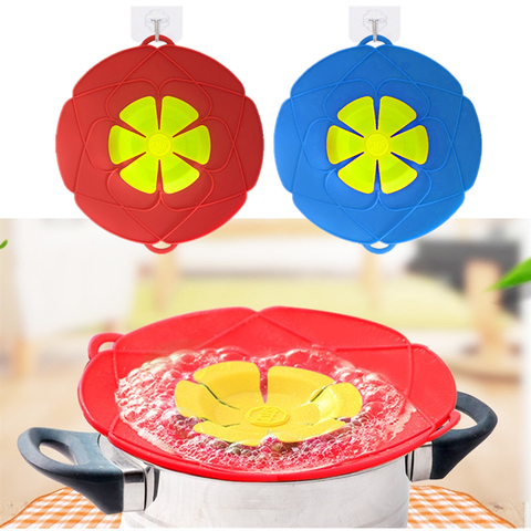 26CM Silicone Anti-débordement couvercle Pot couvercle haute température Gadgets de cuisine pour couvercle de marmite Anti-déversement accessoires outils ► Photo 1/6