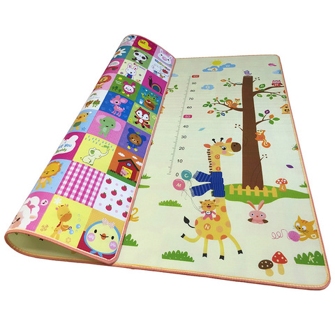 0.5cm d'épaisseur Double face bébé ramper tapis de jeu 2*1.8 mètre tapis de montée tapis en mousse enfants Puzzle jeu développement tapis ► Photo 1/6