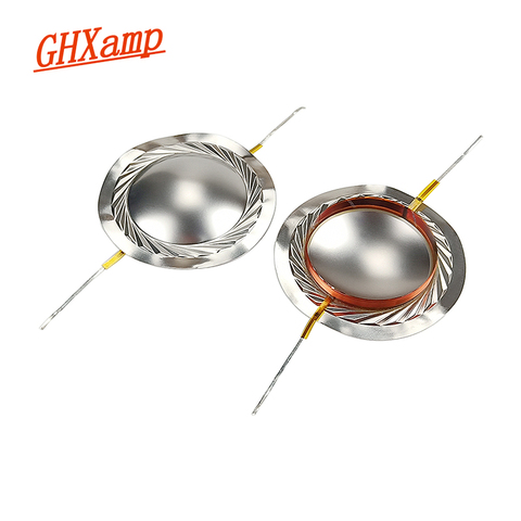 GHXAMP – bobine acoustique triple 38.5mm, Film titane, diaphragme plaqué cuivre, Auminum, 38.6 cœurs, réparation de haut-parleur, 1 paire ► Photo 1/6