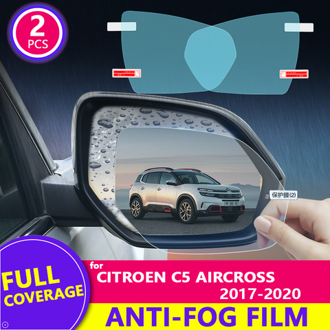 Pour Citroen C5 Aircross 2017-2022 rétroviseur HD Film Anti-buée étanche à la pluie Auto miroir autocollant voiture accessoires ► Photo 1/6