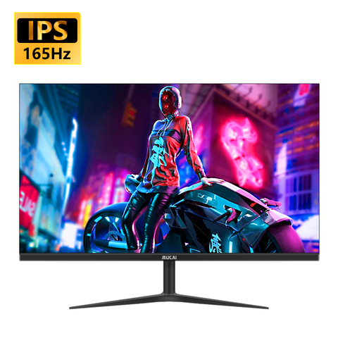 Écran plat HDMI/DP d'ordinateur de joueur de jeu de bureau de l'affichage HD 144Hz d'affichage à cristaux liquides d'ips du moniteur 165Hz de PC de MUCAI 24 pouces ► Photo 1/6