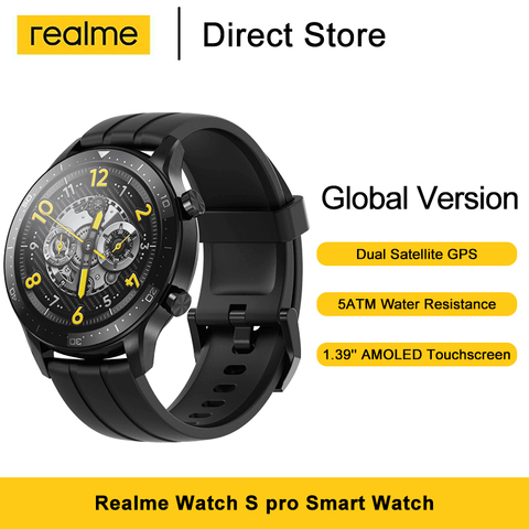 Realme – montre connectée Watch S Pro, Version globale, 1.39 pouces, moniteur de fréquence cardiaque et d'oxygène dans le sang, étanche 5atm, 420mAh ► Photo 1/6