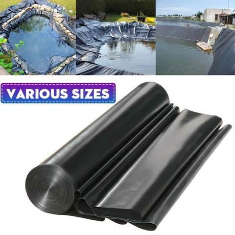 Revêtement d'étang de poissons en EPDM/HDPE 17 tailles, doublure épaisse et résistante à l'eau, à Membrane imperméable pour aménagement paysager ► Photo 1/6