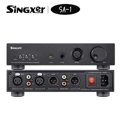 Singxer – amplificateur de casque d'écoute SA-1, entièrement équilibré, ampli/préampli discret de classe A, Support XLR/6.35mm/4.4mm, multi-interface ► Photo 1/6