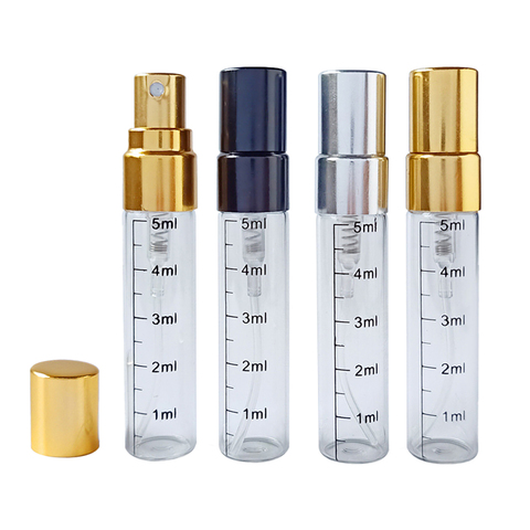 5ml Bouteille En Verre avec Échelle, Bouteilles Vides De Parfum Atomiseur Vaporisateur Bouteilles De Voyage Portable Contenant Cosmétique Maquillage Outils 1 PIÈCES ► Photo 1/6