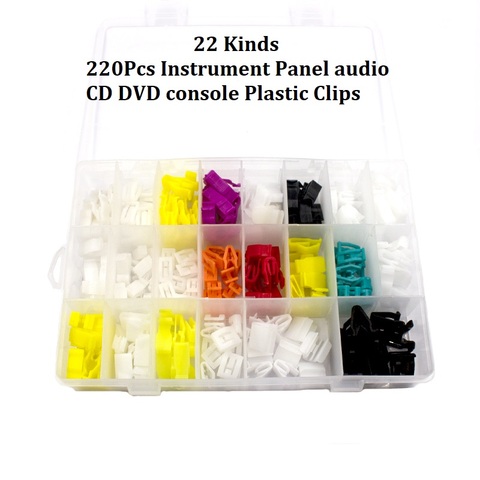 Pince de fixation en plastique automatique universelle pour toutes les voitures tableau de bord DVD CD Console panneau garniture Rivet en métal ► Photo 1/6