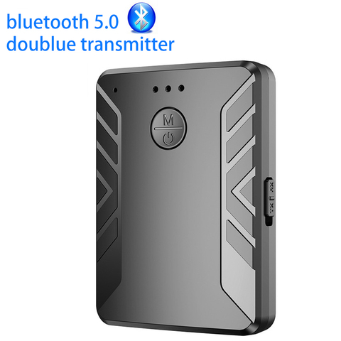 Transmetteur récepteur Bluetooth sans fil, adaptateur AUX Blue Tooth 5.0 pour PC TV voiture musique, double émetteur récepteur ► Photo 1/6