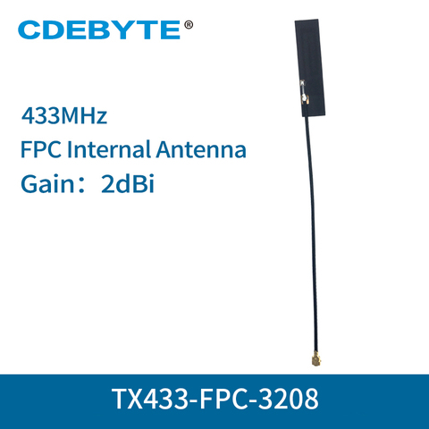 Antenne Wifi FPC 433MHz 2dBi omnidirectionnelle LoRa, connecteur IPEX, 10 pièces/lot ► Photo 1/5