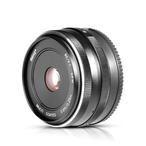 Meike – objectif de mise au point manuelle fixe 28mm f2.8, pour appareil photo sans miroir Olympus Panasonic M4/3 APS-C EM1 M10 EP5 EP-L3 PEN-7 GF5 GH5 ► Photo 1/6