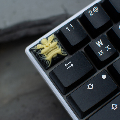 1pc fait main résine keycap pour MX commutateurs mécanique clavier individualité Shishi keycap ► Photo 1/3